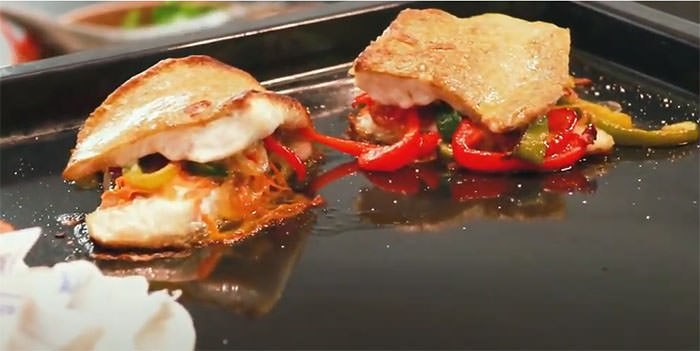 Rodaballo-Relleno-de-Verduritas-al horno